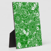 ボタニカル美しいグリーン フォトプラーク (側面)