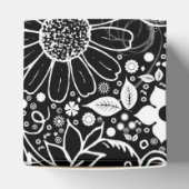 ボタニカル美しいブラックスクエアビーフボックス フェイバーボックス (上部)