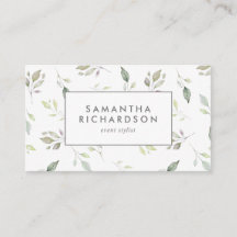 ボタニカル葉グリーン水色