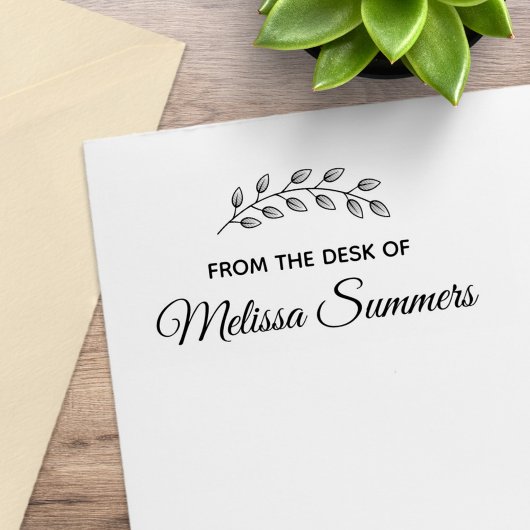 ボタニカル葉リースズブランチ ラバースタンプ