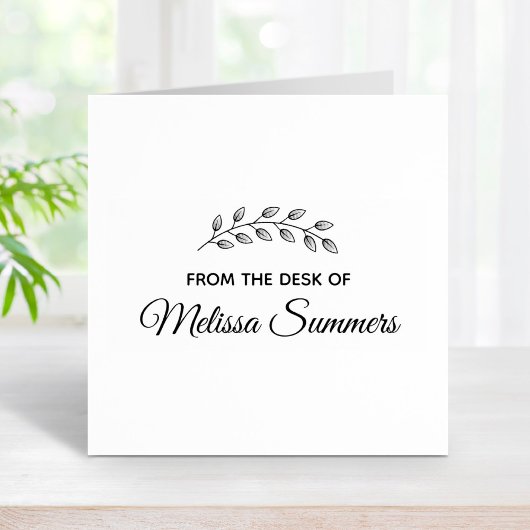 ボタニカル葉リースズブランチ ラバースタンプ