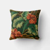 ボタニカル装飾用クッション – ハイビスカス クッション (裏面)
