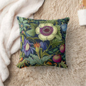 ボタニカル装飾用クッション – 情熱 クッション (ブランケット)