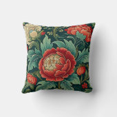 ボタニカル装飾用クッション – 牡丹 クッション (裏面)