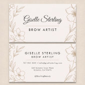 ボタニカル赤面とブラックブローアーティスト美しい 名刺