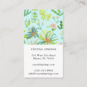 ボタニカル造園ガーデニングプラントシモダンック 名刺 (裏面)