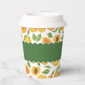 ボタニカル金ゴールドアプリコットカスタマイズ 紙コップ (裏面)