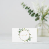 ボタニカル金ゴールドグリーン結婚リーリースの詳細情報 エンクロージャーカード (スタンド正面)