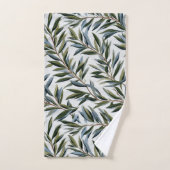 ボタニカル離れアイボリー バスタオルセット (ハンドタオル)