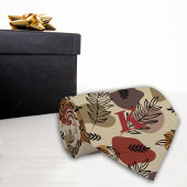 ボタニカル離れオンカーキモノグラム ネクタイ