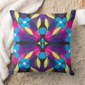 ボタニカル離れパターン装飾用クッション クッション (ブランケット)