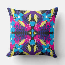 ボタニカル離れパターン装飾用クッション クッション