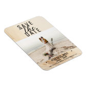 ボタニカル アイボリー クリーム ボヘミアンテクスチャ 保存 日付 マグネット (右側)