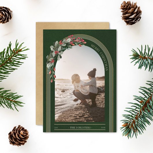 ボタニカル アーチ モダン フォト クリスマス