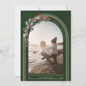 ボタニカル アーチ モダン フォト クリスマス (正面)