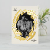 ボタニカル・インプレッションズ・フレーム・クリスマス 箔シーズンカード (立ち正面)