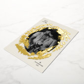 ボタニカル・インプレッションズ・フレーム・クリスマス 箔シーズンカード (回転した状態)