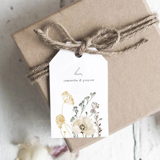 ボタニカル ウェディング サンクス タグ