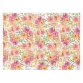 ボタニカル オータム フローラル ウォーターカラー ウェディング シャワー テーブルクロス (正面(横))