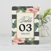 ボタニカル グラムール | テーブル ナンバー 招待状 (スタンド正面)