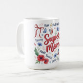 ボタニカル コケット 母の日/スーパーママ コーヒーマグカップ (正面左)