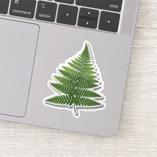 ボタニカル シダ 葉っぱ ステッカー - 自然の緑の植物 シール