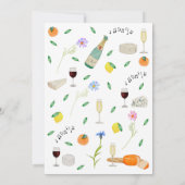 ボタニカル シトラス サマー ボヘミア ウェディング セーブザデート (裏面)