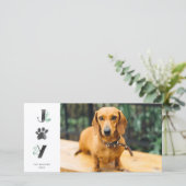 ボタニカル ジョイ・パウプリント | ペットの写真 シーズンカード (スタンド正面)