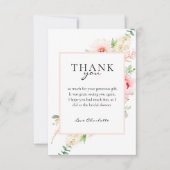 ボタニカル スプリング ブライダル シャワー「ありがとう！」 招待状 (正面)