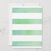 ボタニカル タッチ ブライダル シャワー 招待状 (裏面)