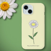 ボタニカル デイジー 花 黄色 iPhone 15ケース