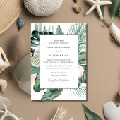 ボタニカル トロピカル ウェディング 招待状