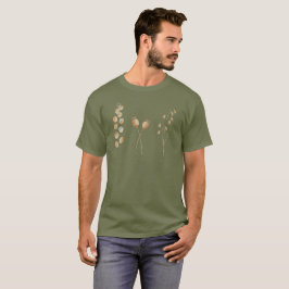 ボタニカル ハーベスト トリオ - ミニマリスト 水彩画 Tシャツ