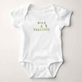 ボタニカル・バッタのWild & Preciousベビーシャワー ベビーボディスーツ