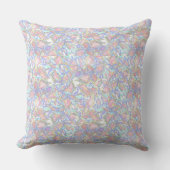 ボタニカル/パステルカラー/抽象芸術/フローラ クッション (正面)