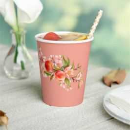 ボタニカル ピーチ パーティー 紙コップ