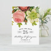 ボタニカル フラワー セーブ・ザ・デート アナウンスメント (スタンド正面)