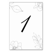 ボタニカル フローラル スワン テーブルナンバー (正面)