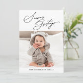 ボタニカル・ブラック&ホワイト・シーズンのご挨拶 シーズンカード (スタンド正面)