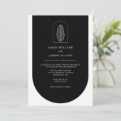 ボタニカル ボーホー エレガント フォーマル ウェディング | 招待状 (スタンド正面)