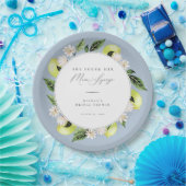 ボタニカル レモンメイン スクイーズ ブライダル シャワー ペーパー ペーパープレート (パーティー)