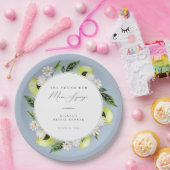 ボタニカル レモンメイン スクイーズ ブライダル シャワー ペーパー ペーパープレート (パーティー)