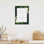 ボタニカル レモンメイン スクイーズ ブライダル シャワー ポスター (キッチン)