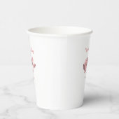 ボタニカル ロマンス - 可愛らしい花のカップル 紙コップ (右)