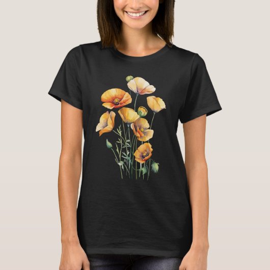 ボタニカル・ワイルドフラワー Tシャツ (正面)