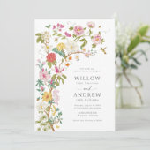 ボタニカル ヴィンテージ ウェディング インビテーション (スタンド正面)