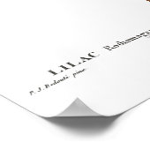 ボタニカル「中国の薄紫」レッドテポスター ポスター (角)