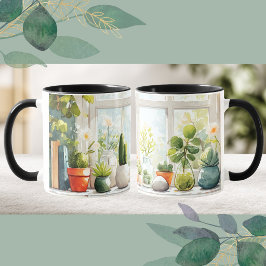 ボタニカル 多肉植物 カントリーロア コーヒーマグ コーヒーマグカップ