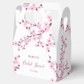 ボタニカル 桜 ピンク ホワイト ブライダルシャワー フェイバーボックス (オープン)