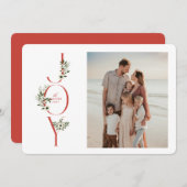 ボタニカルJOYクリスマスカード シーズンカード (正面/裏面)